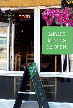 Inside Dining is fully Open!